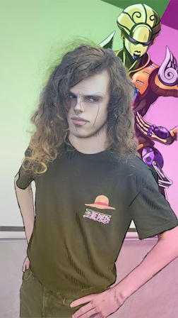 Photograpgie de Danyella avec un filtre dans le style de Jojo Bizarre Adventure